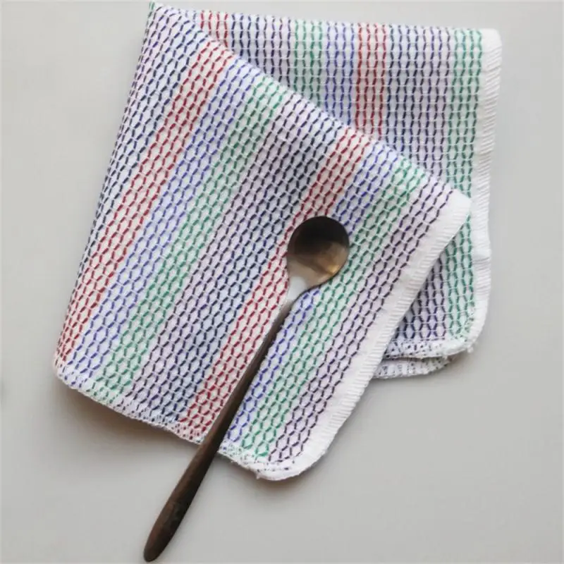 Kitchen Towels Classic 100% Natural Cotton Tea Dish Cloth Absorbent Lint-Free Machine Tableware Household Towel