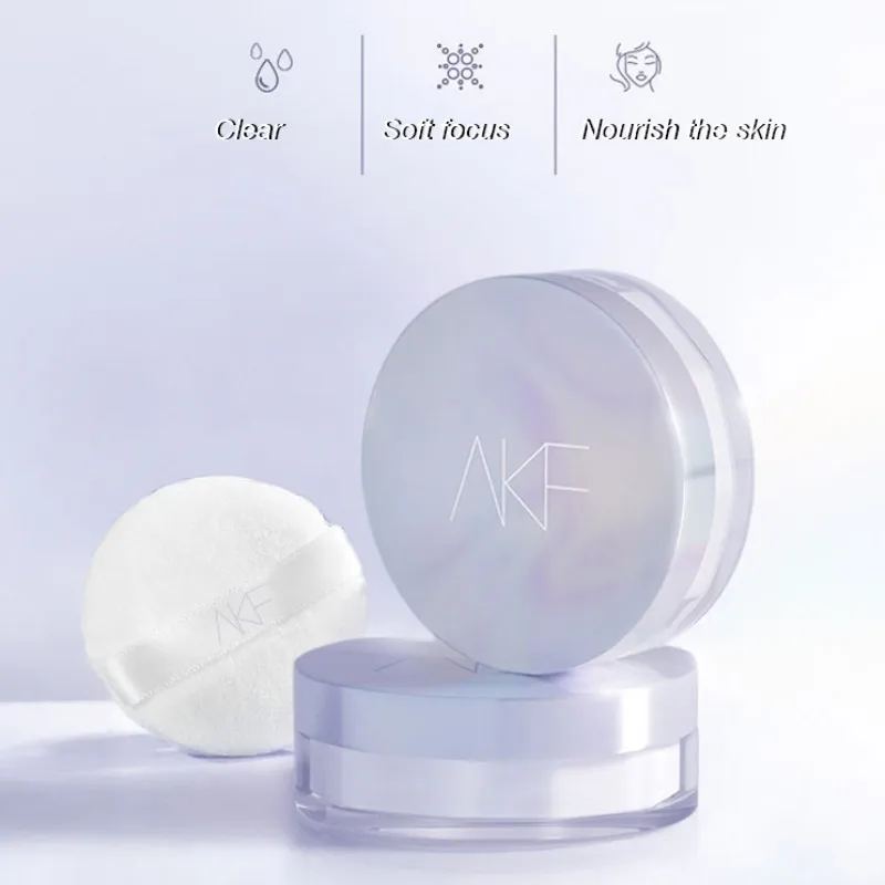 

AKF loose powder setting powder waterproof, sweat-proof, long-lasting oil control and not easy to remove makeup Cosmetic Puff
