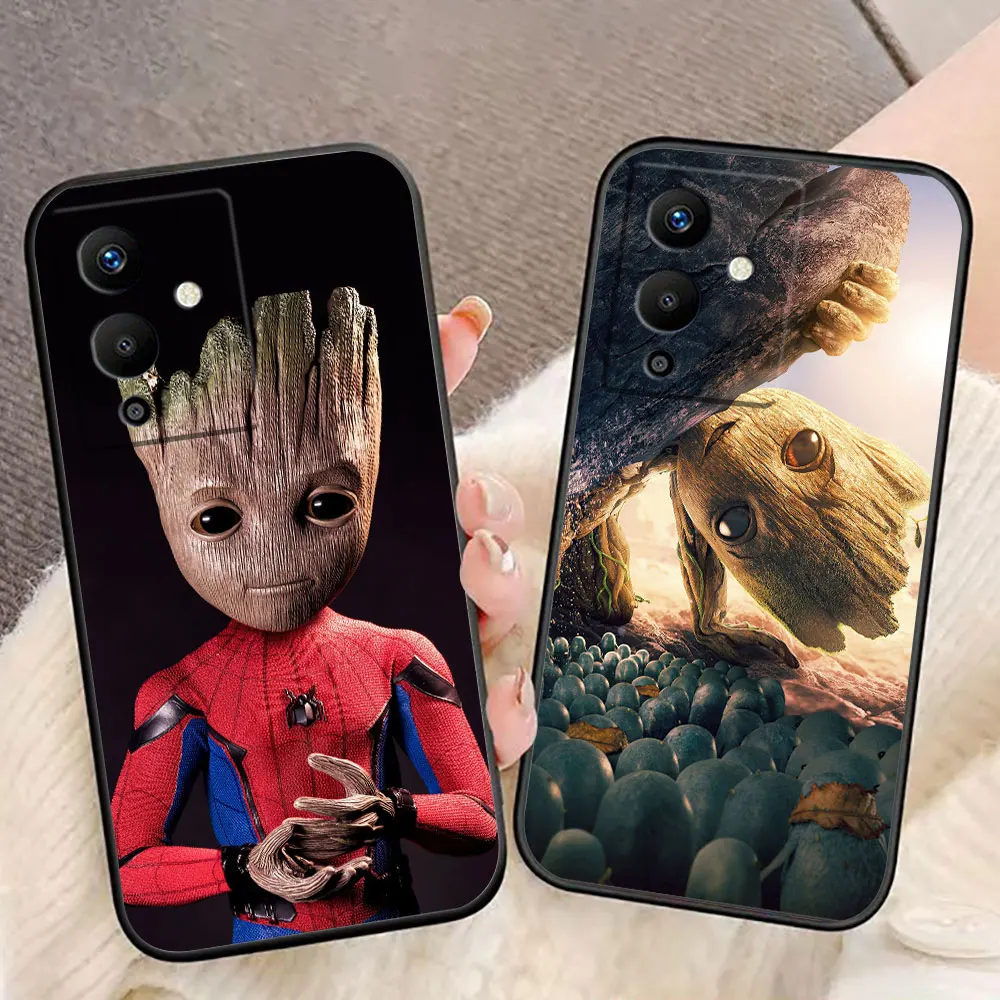Чехол для телефона Marvel Cute Iam Groot Infinxi ПРИМЕЧАНИЕ 40 30 12 11 10 8I 87 TECNO POVA 2 4 5 6 GT 20 чехол Funda