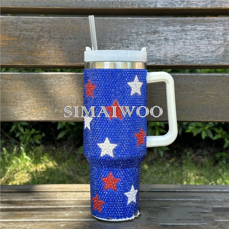 Синий стакан Klein флаг США звезды цвета стандартная бутылка для воды из