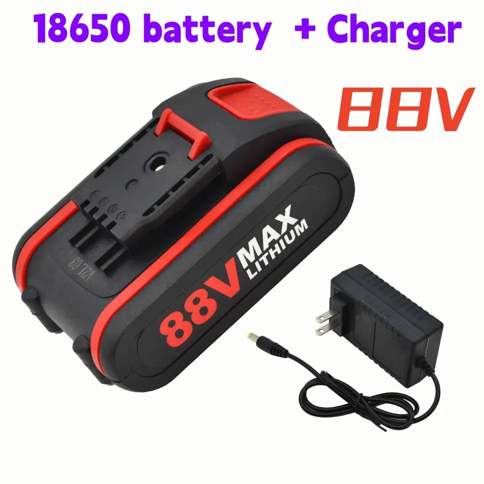 

Новинка 100%, электрическая пила для обрезки, одинарная электрическая пила, Электрическая цепная пила, зарядка аккумулятора 18650, батарея 88 в + зарядное устройство