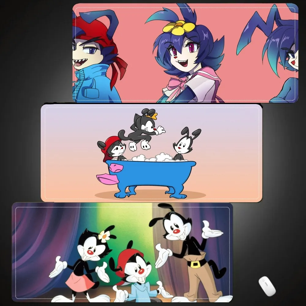 Animaniacs Cartoon Mousepad Mouse Pad Laptop Gaming Accessories Large Desk Mat Computer Gamer Keyboard Rug Carpet