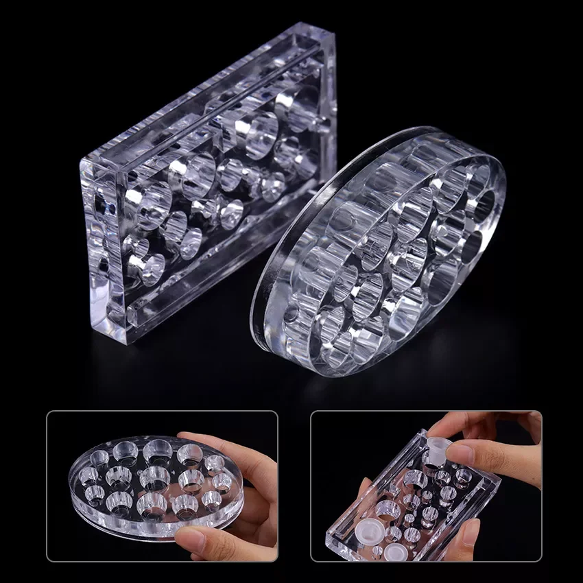 

1PC Acrylic Tattoo Ink Cup Stand Holder Permanent Tattoo Pigment Storage Caps Cup Holder Tattoo Accessories