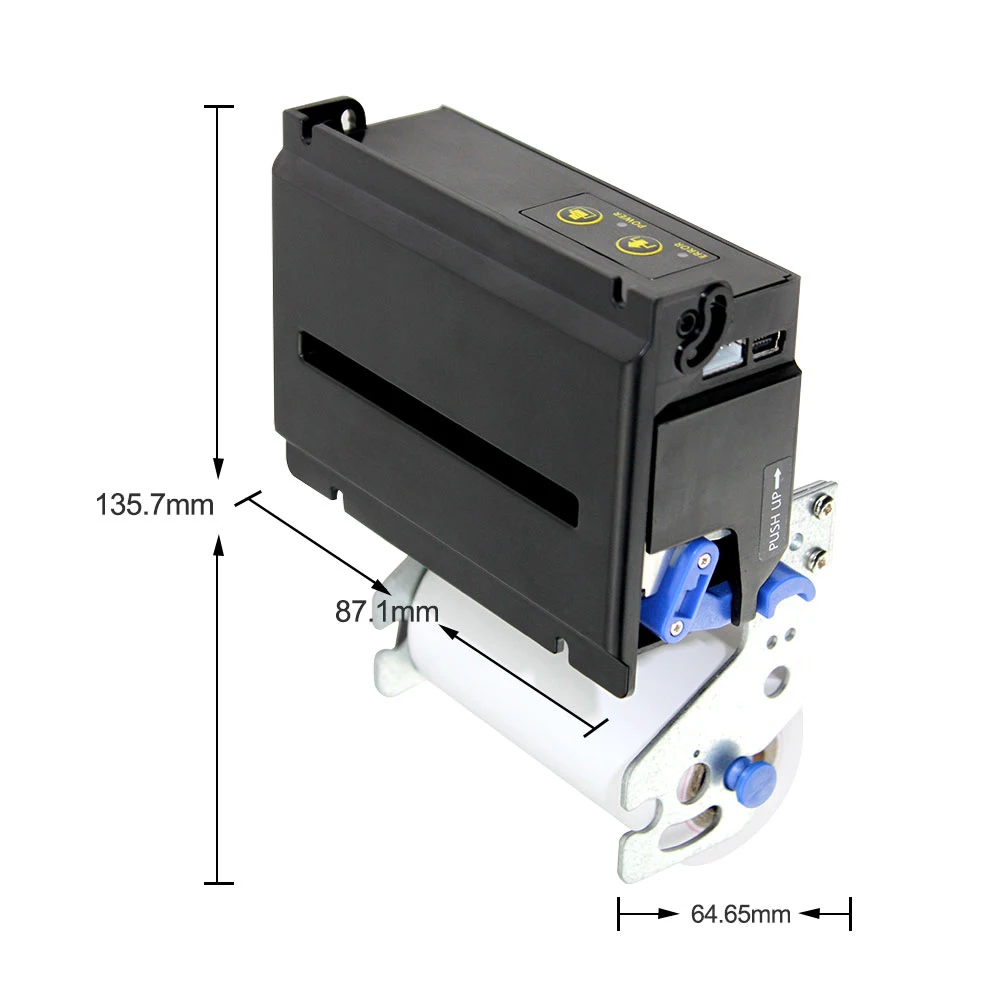 

58 мм панельный принтер, термальный киоск, чековый принтер, встроенный USB + RS232 + TTL интерфейс ECS/POS command