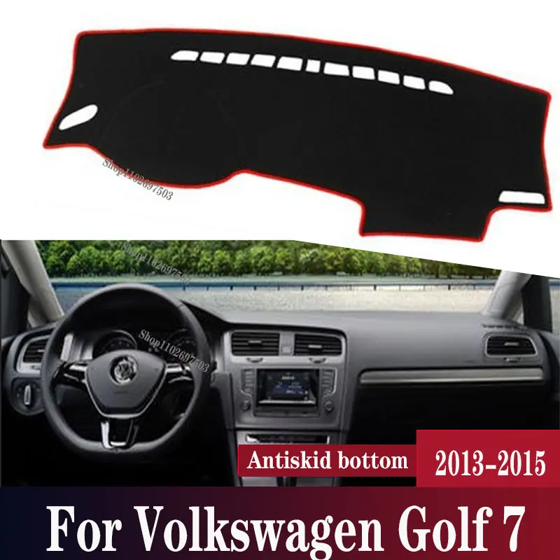

Накладка на приборную панель автомобиля для Volkswagen Golf 7, накладка на приборную панель, Солнцезащитный ковер LHD, автомобильный Стайлинг, автом...