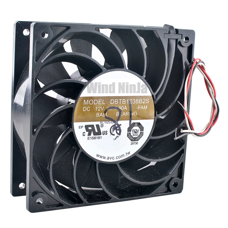 DBTB1238B2S 12 см 120 мм вентилятор 120x120x38 В постоянного тока а алюминиевый