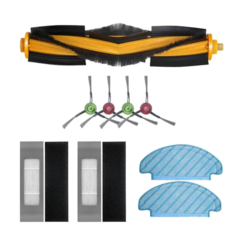 

Насадка на швабру, боковая щетка, фильтр НЕРА, основные Щетки Для Ecovacs DEEBOT OZMO T8 Запчасти для робота-пылесоса