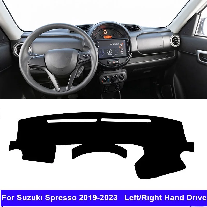 

Внутренняя крышка приборной панели автомобиля для Suzuki Spresso 2019 - 2023 Auto LHD, коврик для приборной панели, ковер, солнцезащитный козырек, искусственная Защита от УФ-лучей 2022 2021