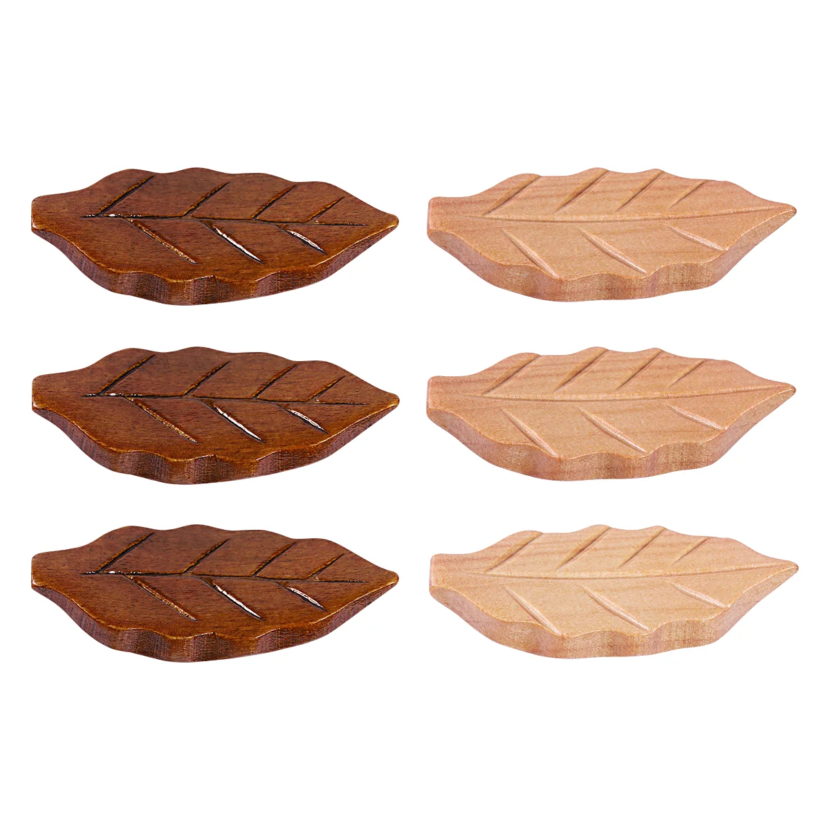 

6 Pcs Chopstick Rest Holder Leaves Design Chopstick Rack Leaves Chopsticks Holders Wooden Spoon Holder
