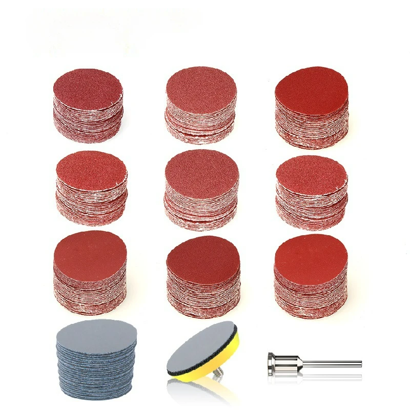 

Абразивные инструменты, 2-дюймовый шлифовальный диск, 203 шт., зернистость 80-3000, со стиком, диском и подушкой, планшетом для полировки