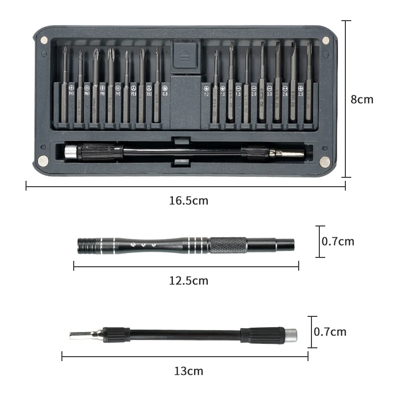 Precision Screwdriver Set for Laptop Electronics Torx Hex Bit Multi-tool Turn Screw Alloy Handle Repair Tools |