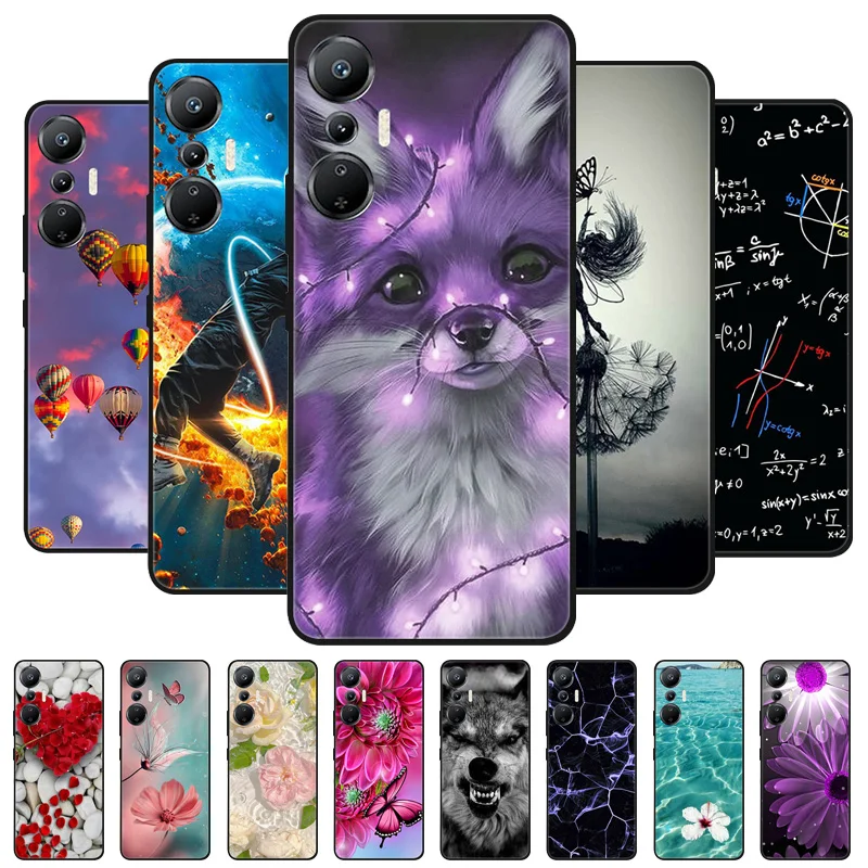 Чехол для Infinix Hot 20i черный чехол Lion Wolf силиконовые мягкие чехлы телефона Hot20i X665C