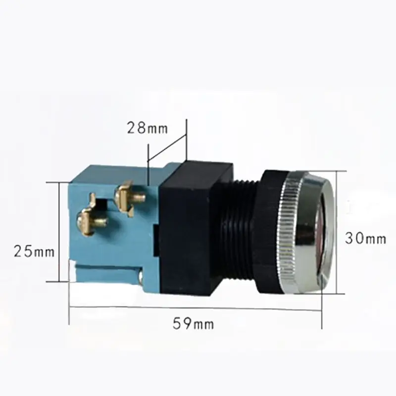 

LA19-11 ABS Self-кнопка сброса Переключатель 25 мм 380 В 5a Круглый старт стоп плоская головка 1 открыть 1 закрыть переключатель для корабля, машинного инструмента