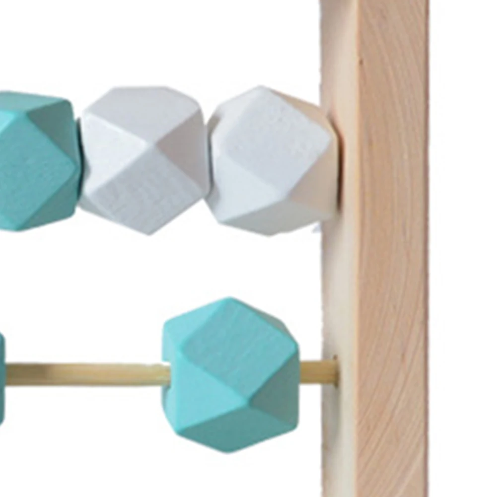 

Counting Tool Nordic Style Classic Kids Toddlers Wooden Abacus Toy Study Home Rectangle Gift With 18 Beads Math Learning