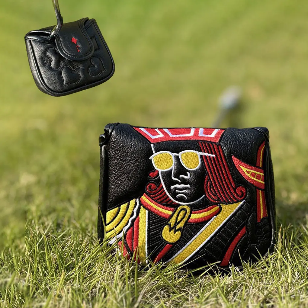 Чехлы на голову для гольф-клуба Poker JQK с вышивкой гибридного водителя Fairway WoodGolf Club