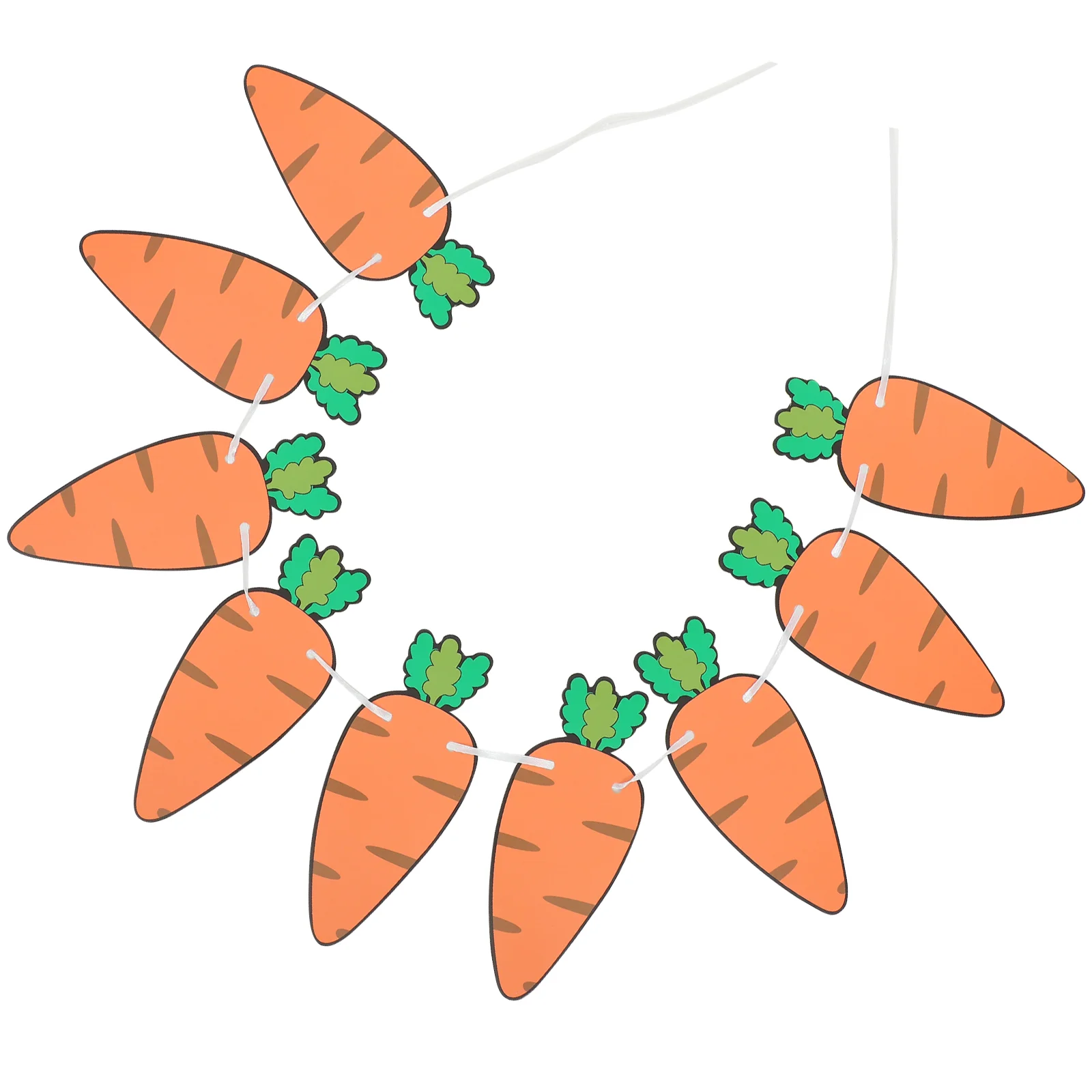 

Hanging Paper Carrot Banner Delicate Easter Colorful Decor Decoration For Home
