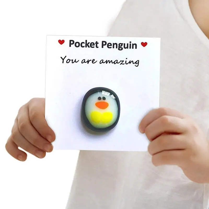 

Mini Pocket Penguin Hug Miniature Penguin Pocket Hug Gift For Her Little Penguin Love Gifts For Valentines Birthday Wedding