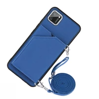 wallet strap case for oppo realme 8 c11 a5 a9 2020 a53 reno 6 pro a72 a52 a92 shockproof card leather necklace crossbody cover