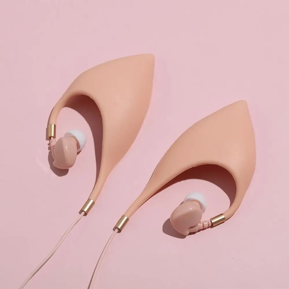 Фото Наушники-вкладыши Elf Ears, наушники-вкладыши, сказочные наушники с встроенным микрофоном, стереонаушники, украшение на Хэллоуин для Huawei, Xiaomi, Samsung, наушники Elf №3