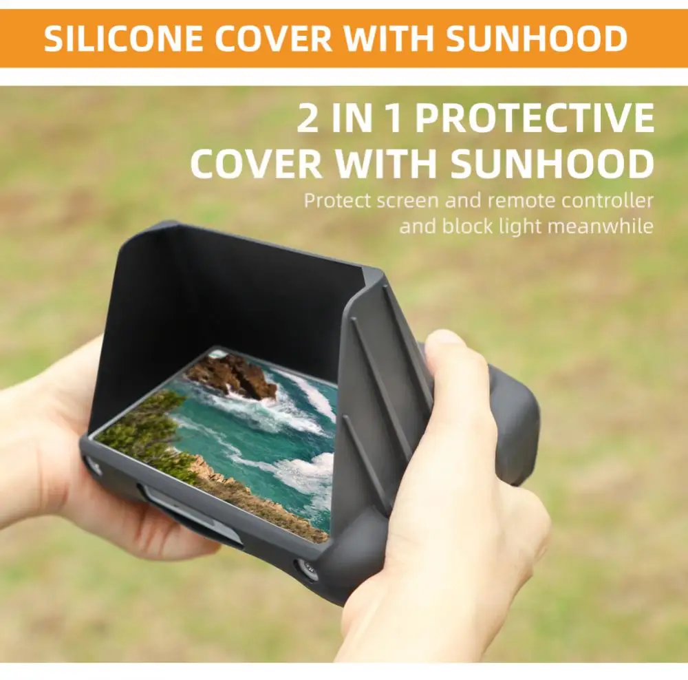 

Sunnylife For DJI RC Remote Controller Screen Silicone Protection Cover with Sun Shade Hood with Dji Mini 3 Pro Sun Hood Accesor
