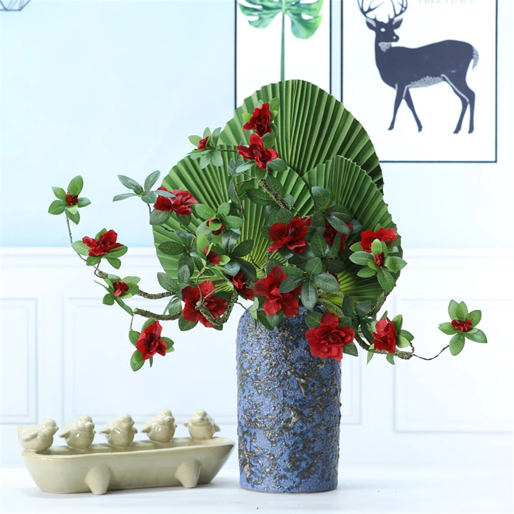 Искусственное растение, Рододендрон, simsii Alternanthera bettzickiana, искусственный бонсай, украшение для дома и офиса