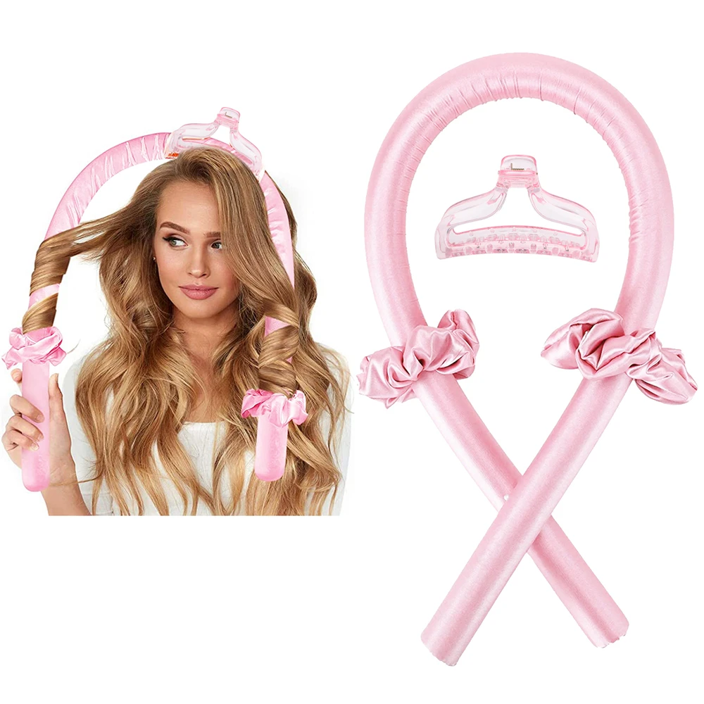 

Women Heatless Hair Curlers DIY Lazy Curler Hair Rollers Sleeping Soft Wave Formers Long Hair Ribbon Hair Curlers Styling Tool