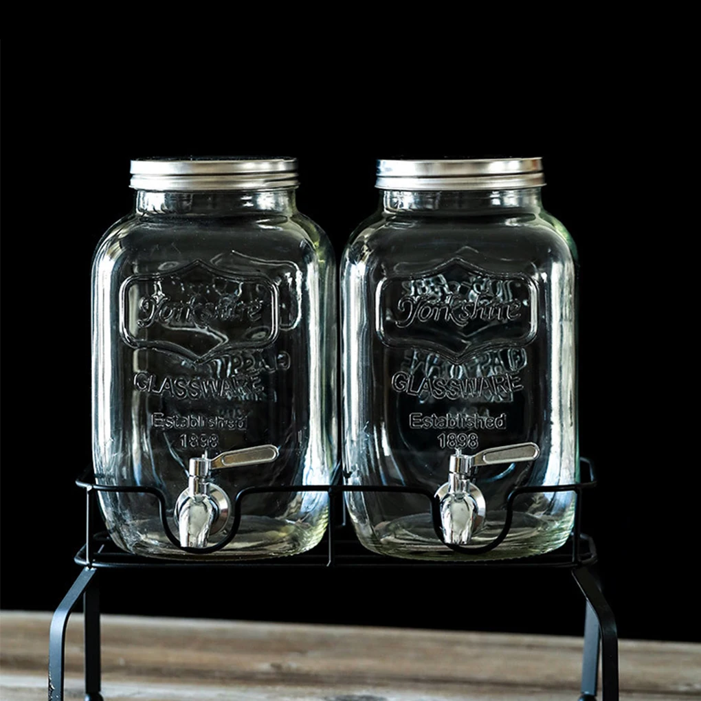 2 шт. стеклянный кувшин для сока из нержавеющей стали