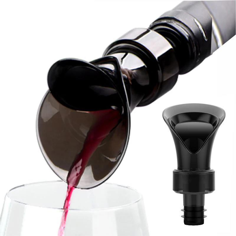 

2 in 1 Wine Decanter - Flower Shape Red Wine Aerating Pourer Spout Decanter Wine Aerator Portable Filter Wine Stopper