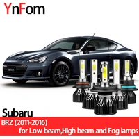 ynfom led headlights kit for subaru brz 2011 2016 low beamhigh beamfog lampcar accessoriescar headlight bulbs