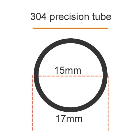 

Труба нержавеющая сталь OD17mm 304