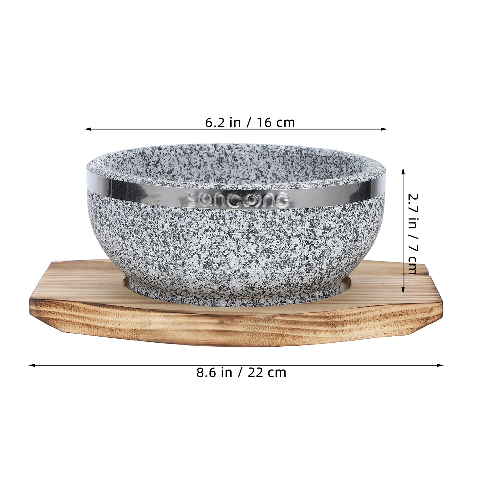 

WINOMO Костяной фарфор горшок для бибимбап