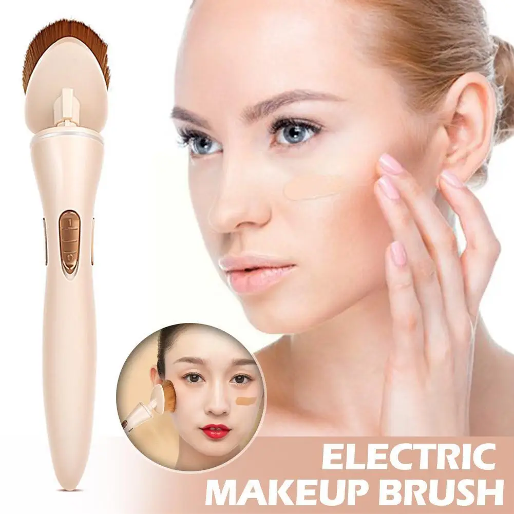 

Electric Makeup Brush For Quick Makeup Electric Makeup Puff Applicator Automatic Cosmetics Washable Vibration Rechargeable J3e9