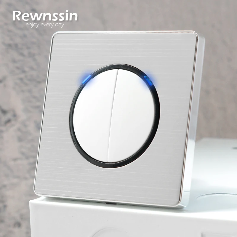 

LED Push Button Switch 1 2 3 4 Gang,Random Click Light ON OFF, EU Plug Wall Power Socket,Data HDMI USB RJ45 TV Internet Socket