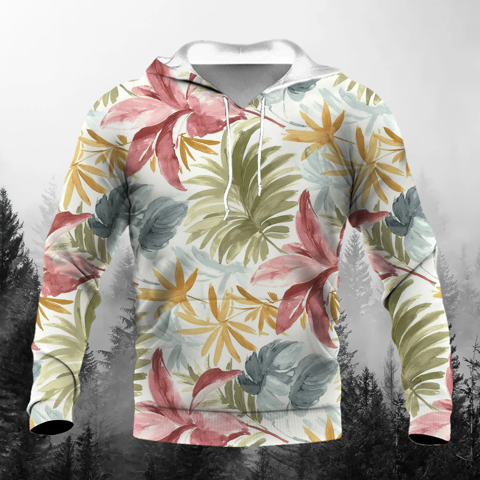 

Мужская повседневная толстовка с капюшоном и круглым вырезом, с длинным рукавом