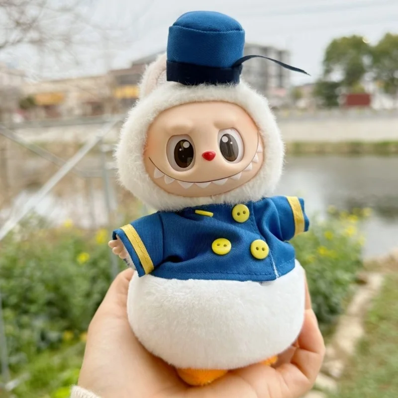 Новая одежда для куклы Labubu комплект моряка-утки 17 см сменная плюшевая кукольная I