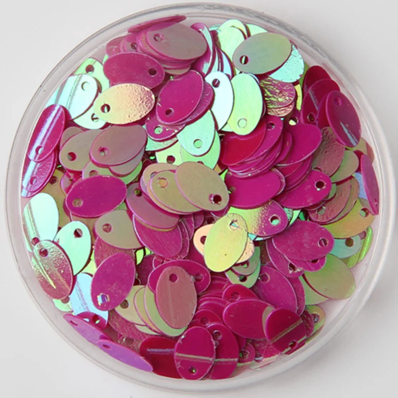 

Sequin 200Pieces Diy Accessories 5*8mm Oval Glitter Flat Loose Sequins Crafts Paillette Sewing Decoration Lentejuelas Para Coser