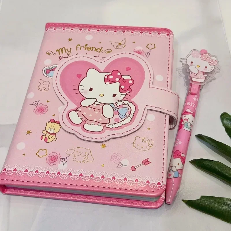 Sanrio Cinnamoroll Hello Kitty блокнот гелевая ручка Kuromi портативный набор канцелярских
