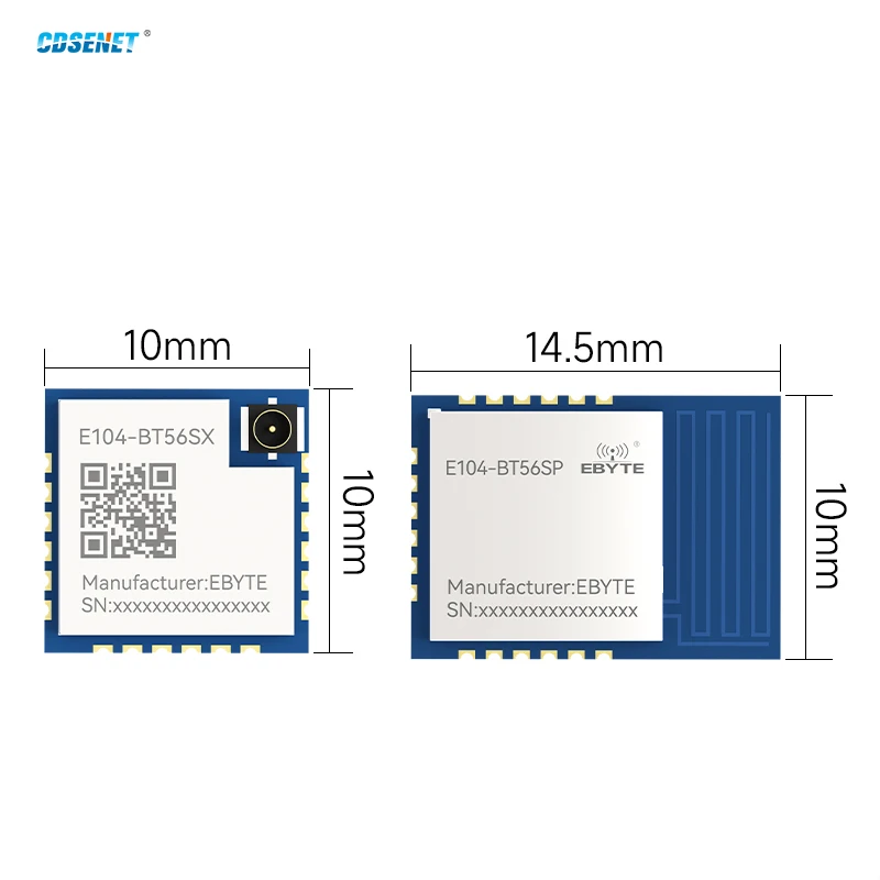 Фото Модуль Bluetooth 5.3 с низким энергопотреблением CDSENET E104-BT56SP: 1 мастер, 8 слейвов, конфигурация параметров OTA, передача iBeacon на большие расстояния №2