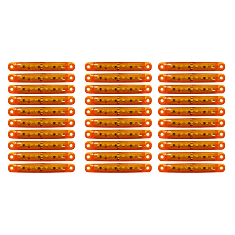 30 шт. долговечные желтые задние габаритные огни для грузовиков
