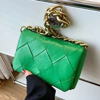 veryme high quality leather woven shoulder bag for women luxury designer female underarm pack 2022 solid color all match handbag