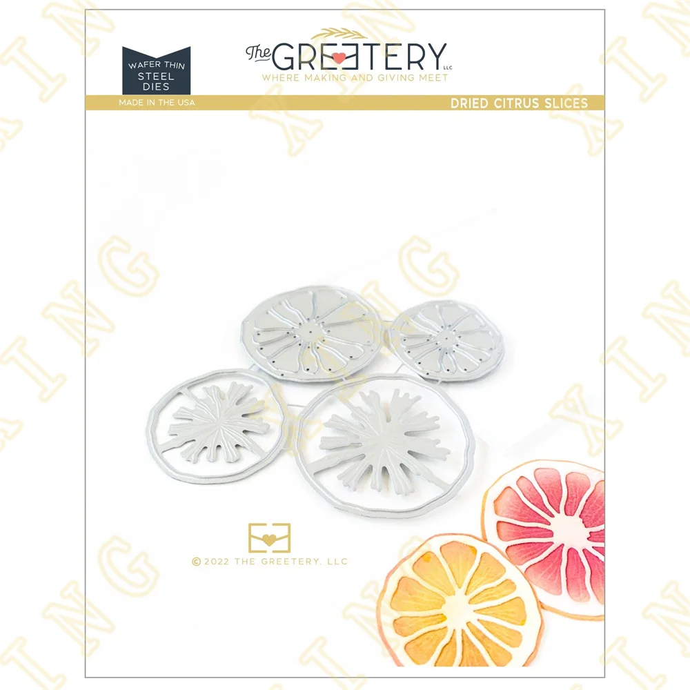 

Dried Citrus Slices New Metal Cutting Dies Scrapbook Diary Decoration Stencil Embossing Template Diy Greeting Card Handmade