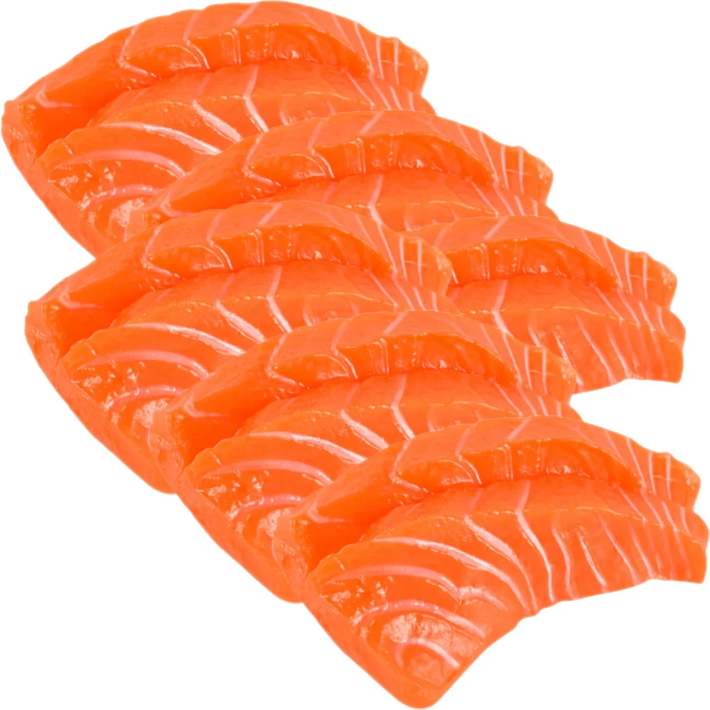 

Salmonmodel Fake Toy Artificial Meat Lifelike Display Prop Simulation Play Models Photo Faux Kitchen Sample Props Pretend