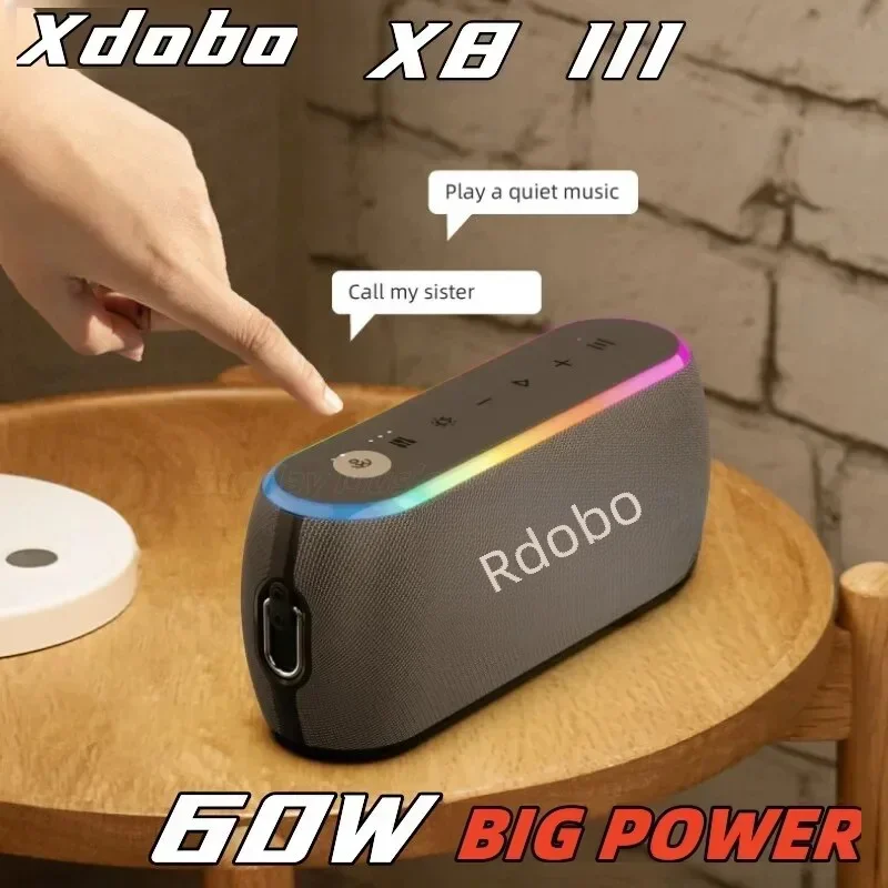 XDOBO X8 III Bluetooth-динамик беспроводной сабвуфер 6600 мАч 60 Вт мощный аккумулятор с