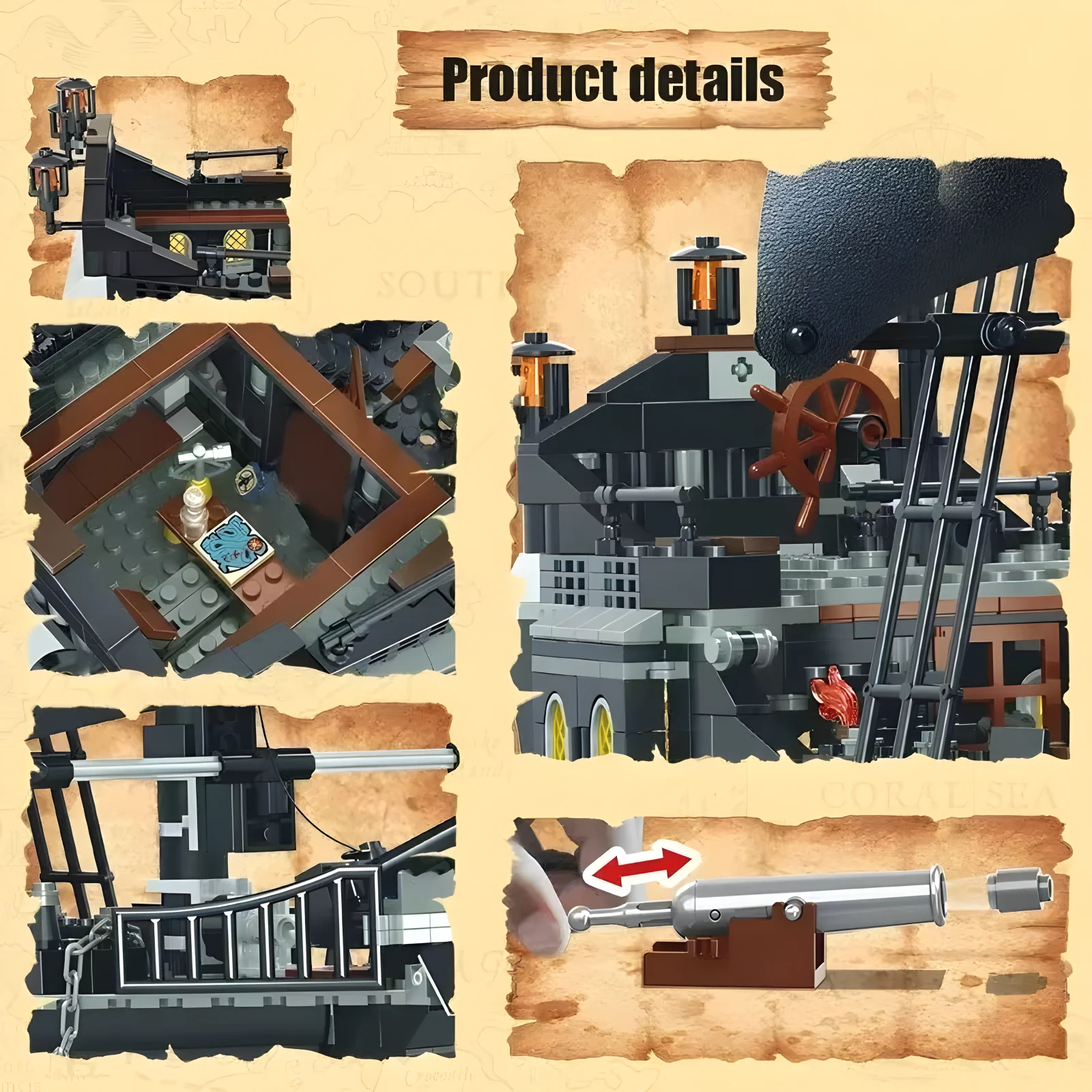 Блочный конструктор &quotПираты Карибского моря&quot в ассортименте