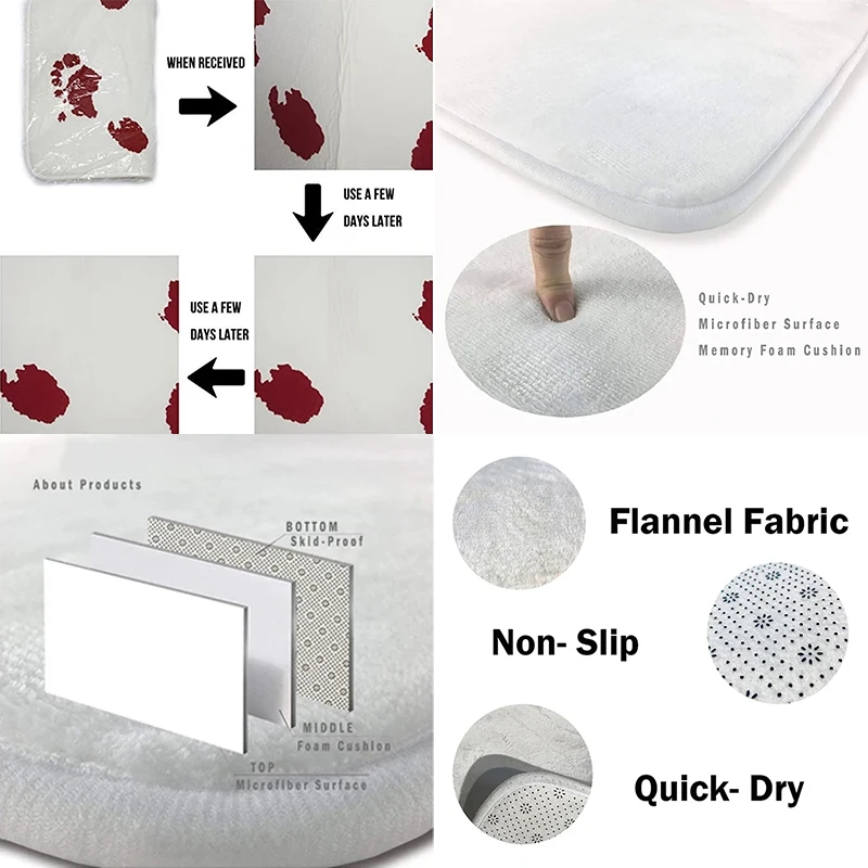 Противоскользящий фланелевой коврик для прихожей кухни гостиной балкона ванной