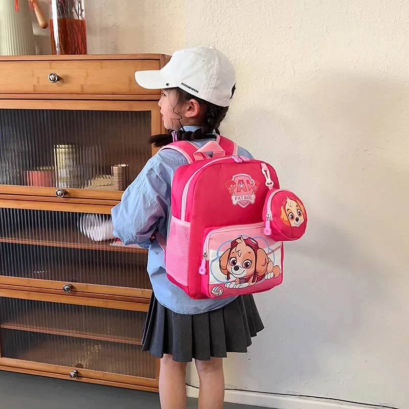 Рюкзаки Щенячий патруль с портмоне для детей милый школьный рюкзак героями
