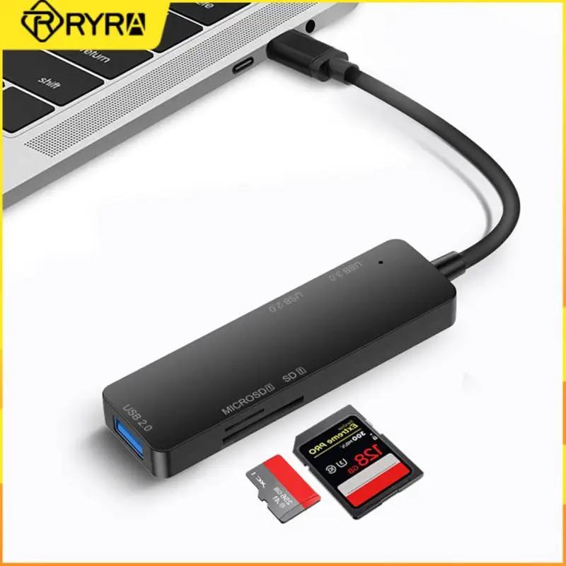 

RYRA 5-в-1 USB Type-C/USB HUB USB3.0/2,0 TF/SD мульти разветвитель OTG адаптер для Lenovo Huawei Xiaomi ПК из алюминиевого сплава с разъемом USB 3,0 концентратор
