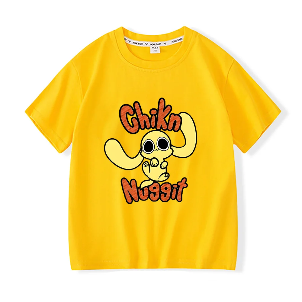 Chikn Nuggit хлопковая футболка летняя для детей