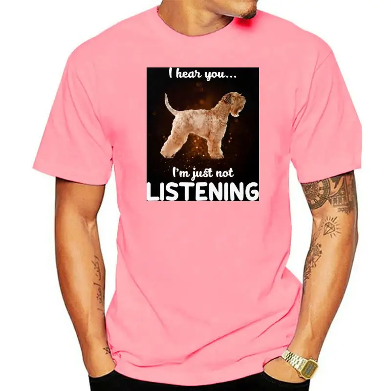 

Men t shirt Soft Coated Wheaten Terrier Dog I Hear Y tshirts Women t-shirt