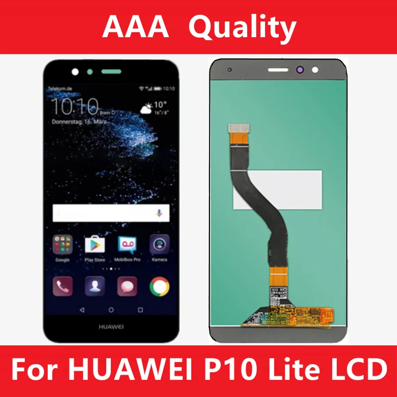 

5,2 "Оригинальный дисплей для HUAWEI P10 Lite, сменный ЖК-дисплей с сенсорным экраном и дигитайзером P10lite Nova Lite was lx1